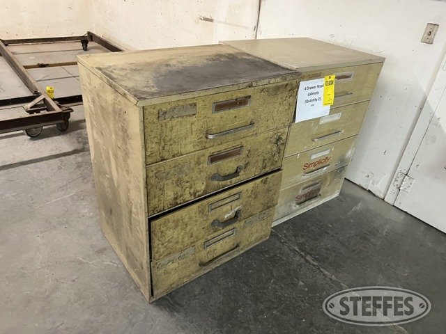 (2) Steel cabinets